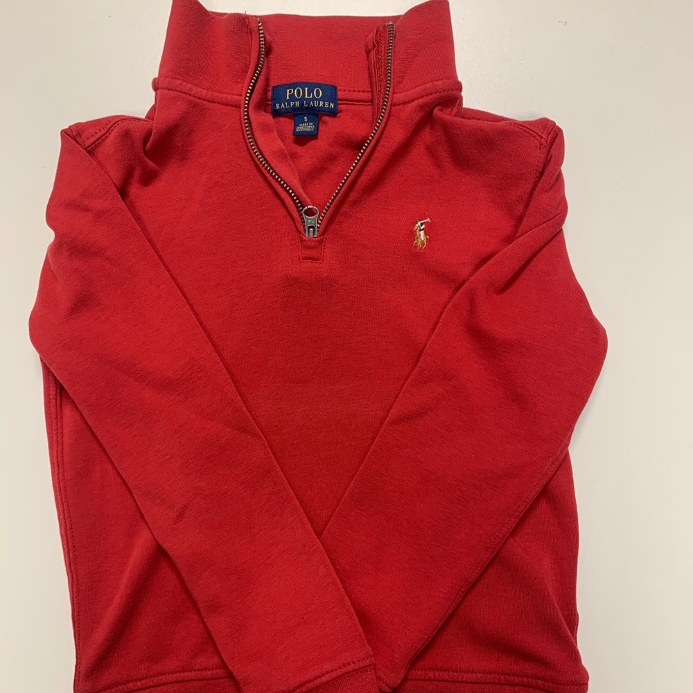 Polo Ralph Lauren Boys half zip sweater size 5